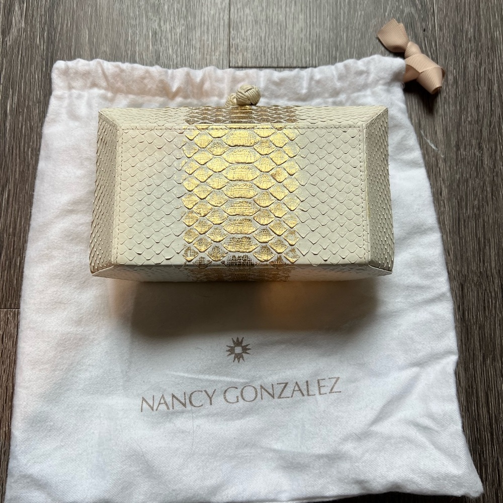 Nancy Gonzalez genuine python clutch